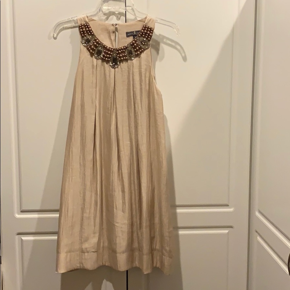 Champagne shift dress